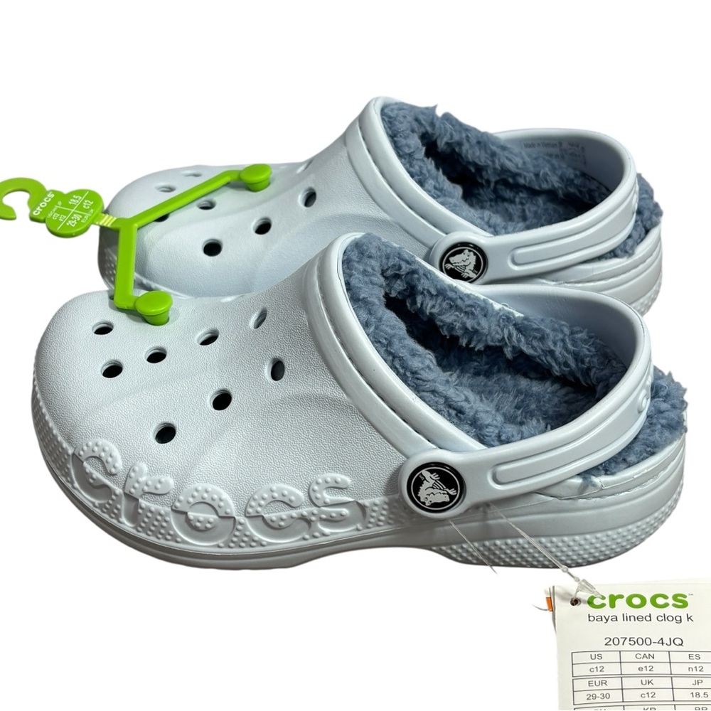 Crocs Kids Baya Lined Clog - size‎ 12 NEW - Picture 3 of 9